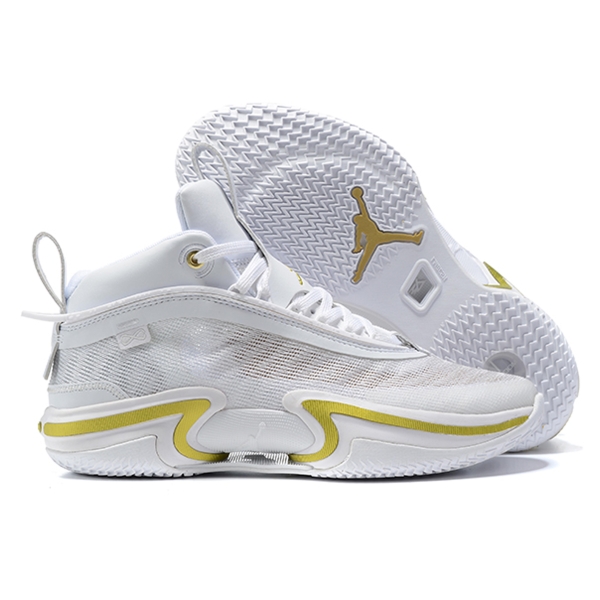 Air Jordan 36 White Gold