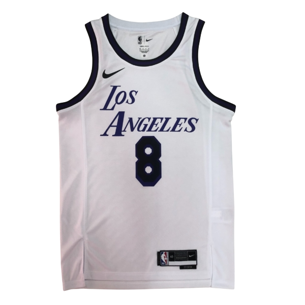 Баскетбольная джерси Kobe Bryant 8 White Black