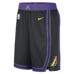 Баскетбольные шорты Nike Dri-Fit NBA Los Angeles Lakers Swingman City Edition Black Purple-Photoroom