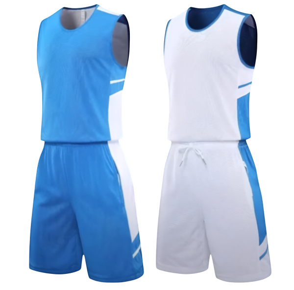 Двусторонняя баскетбольная форма Blue White